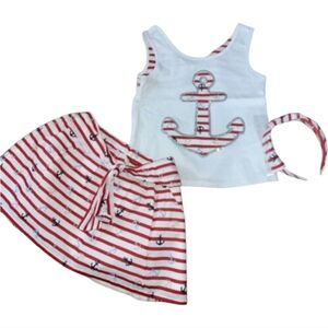 Max Studio Red and White Kids Matching Set